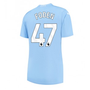 Manchester City Phil Foden #47 Domaci Dres za Ženska 2023-24 Kratak Rukavima
